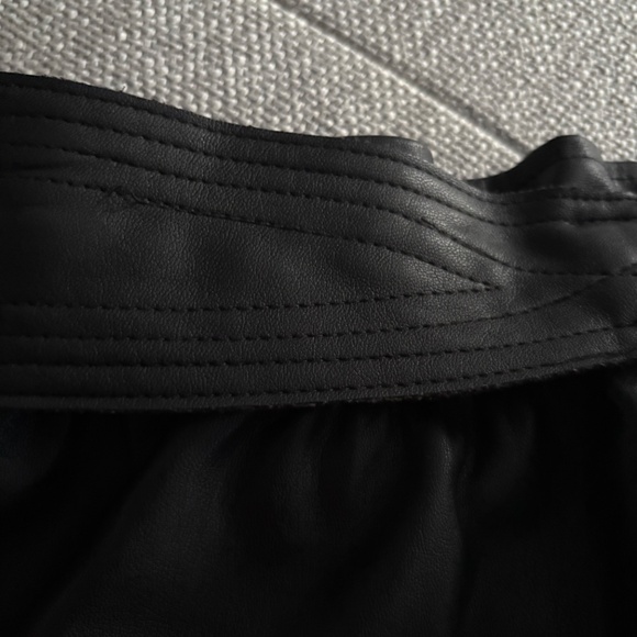 BA&SH Faux leather skirt black size -3 ( like a large) NEW with tags - Picture 8 of 13